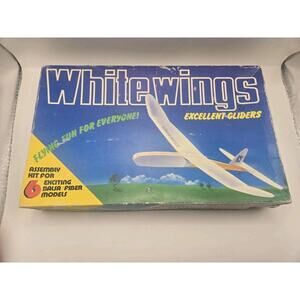 Vintage White Wings Gliders Kit Balsa Wood Airplanes 1982 Japan Toy Plane Read